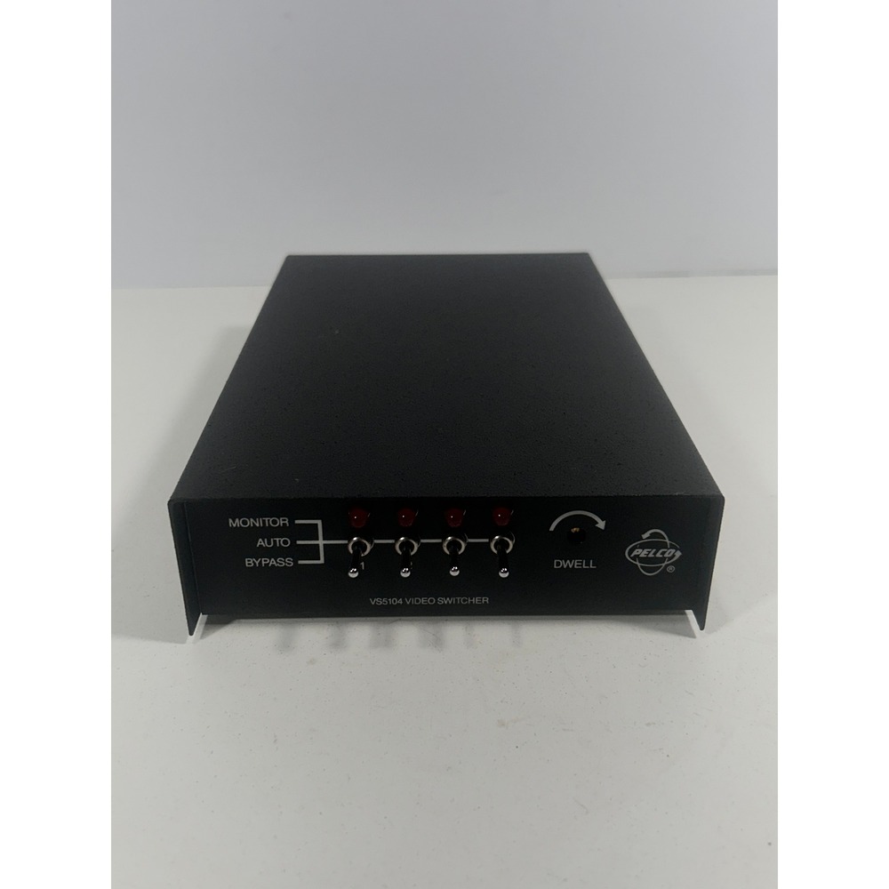 Pelco VS5104 Video Switcher 4 Channel CCTV Camera Sequencer BNC No power adapter